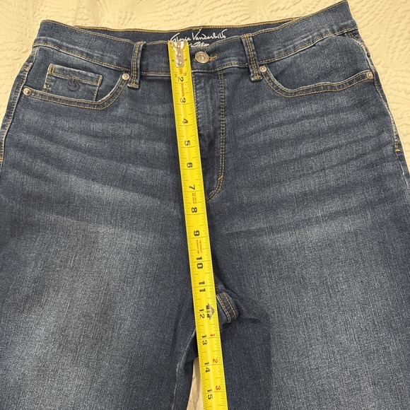 GLORIA VANDERBILT Bermuda Shorts Slim Women's SIZE 10 Amanda Blue Denim - Picture 5 of 10